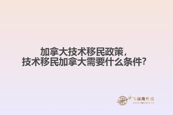 加拿大技术移民政策