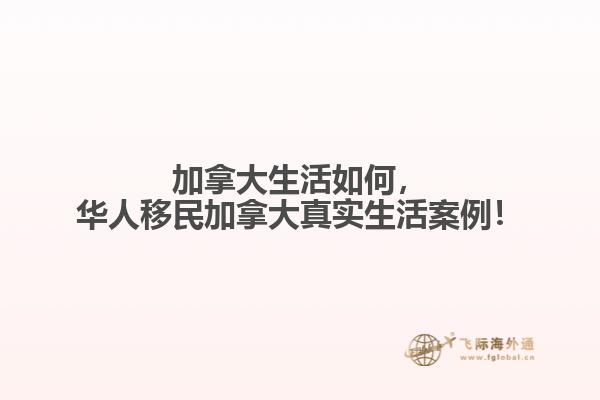 华人移民加拿大真实生活案例