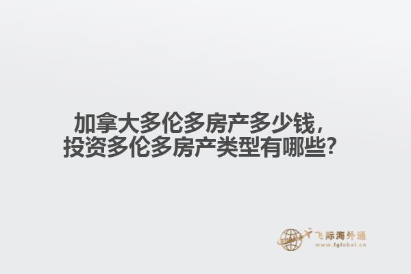 加拿大多伦多房产多少钱