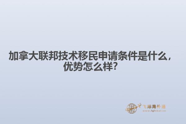 加拿大联邦技术移民申请条件是什么，优势怎么样？