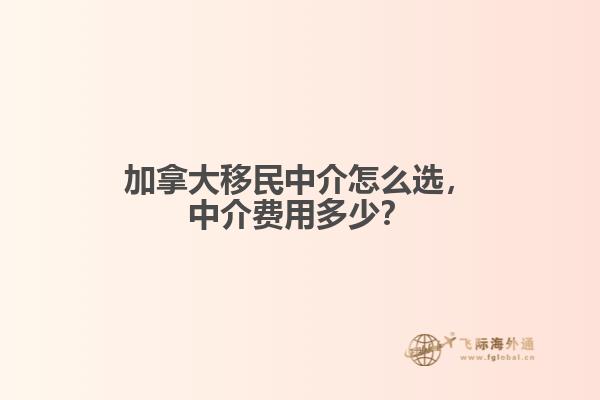 加拿大移民中介怎么选，中介费用多少？