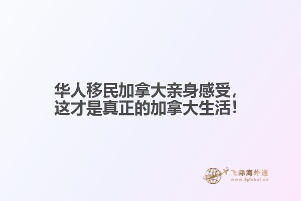 华人移民加拿大亲身感受，这才是真正的加拿大生活！