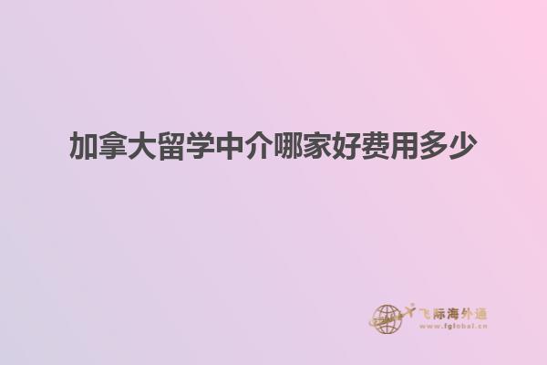 加拿大留学中介哪家好费用多少