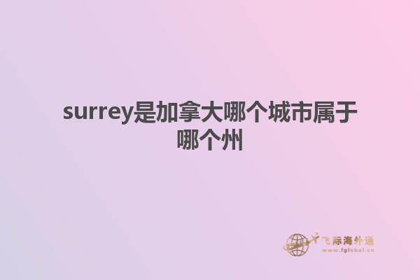 surrey是加拿大哪个城市属于哪个州