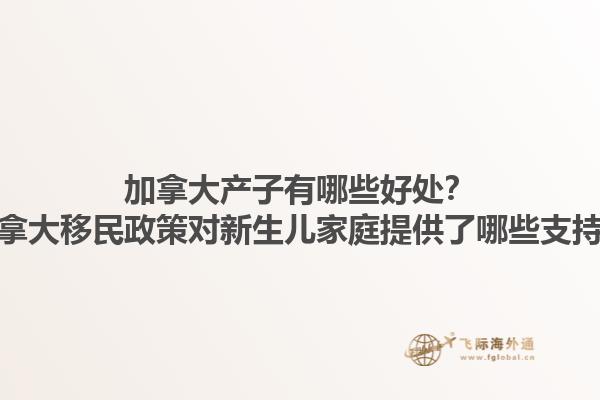 加拿大产子有哪些好处？加拿大移民政策对新生儿家庭提供了哪些支持？1.jpg