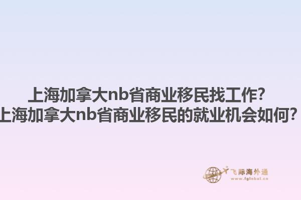 上海加拿大nb省商业移民找工作？上海加拿大nb省商业移民的就业机会如何？1.jpg