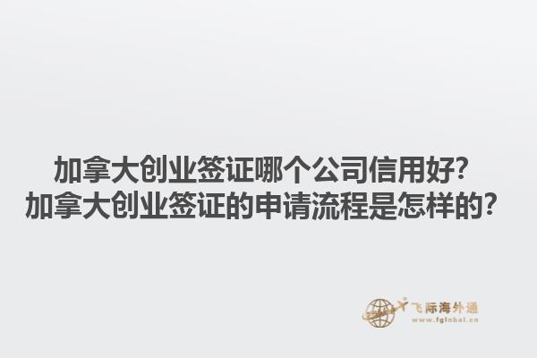 加拿大创业签证哪个公司信用好？加拿大创业签证的申请流程是怎样的？1.jpg