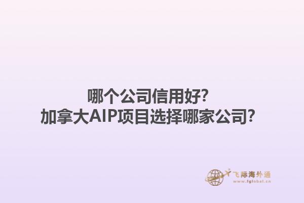 哪个公司信用好？加拿大AIP项目选择哪家公司？1.jpg