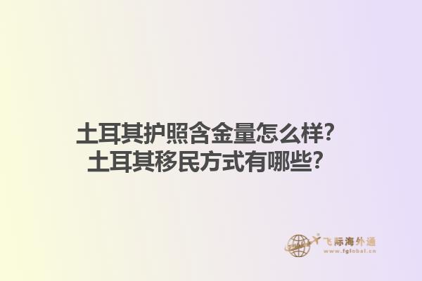 土耳其护照含金量怎么样？土耳其移民方式有哪些？1.jpg