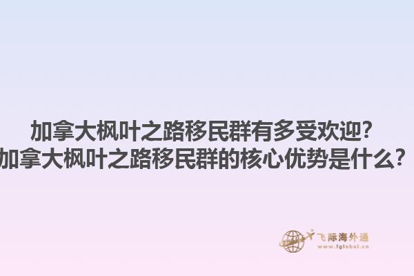 加拿大枫叶之路移民群有多受欢迎？加拿大枫叶之路移民群的核心优势是什么？1.jpg