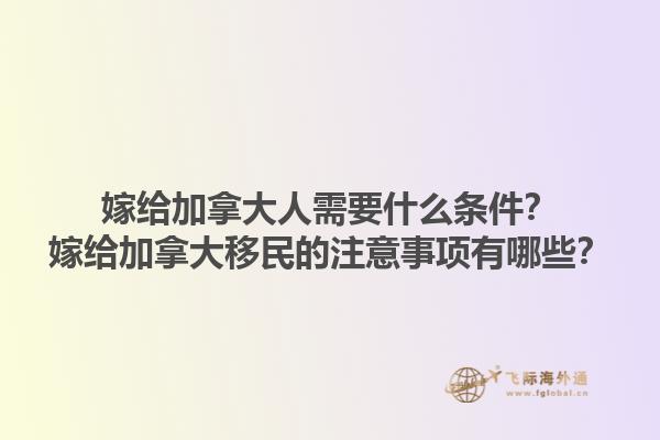 嫁给加拿大人需要什么条件？嫁给加拿大移民的注意事项有哪些？1.jpg