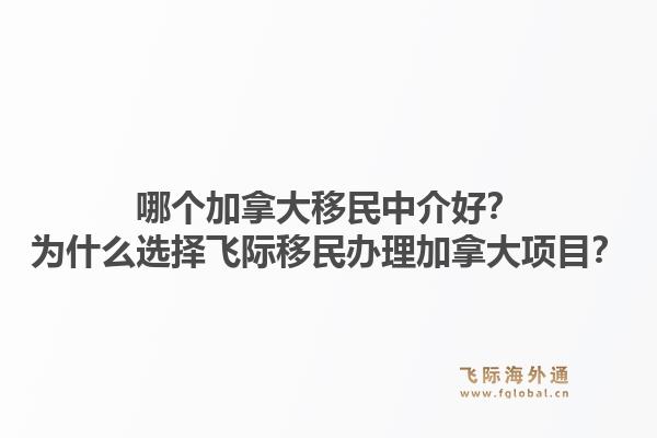 哪个加拿大移民中介好？为什么选择飞际移民办理加拿大项目？1.jpg
