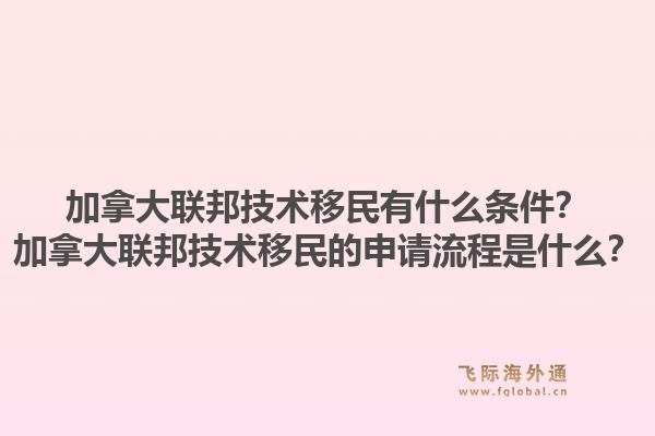 加拿大联邦技术移民有什么条件？加拿大联邦技术移民的申请流程是什么？1.jpg