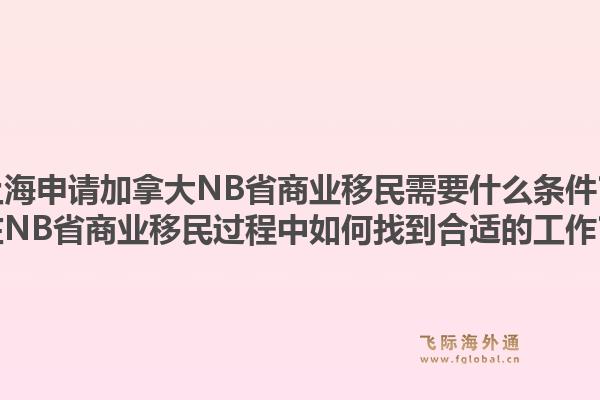 上海申请加拿大NB省商业移民需要什么条件？在NB省商业移民过程中如何找到合适的工作？1.jpg