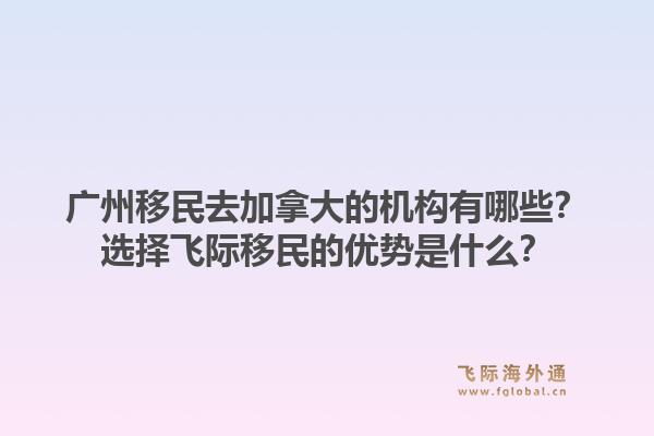 广州移民去加拿大的机构有哪些?选择飞际移民的优势是什么?1.jpg