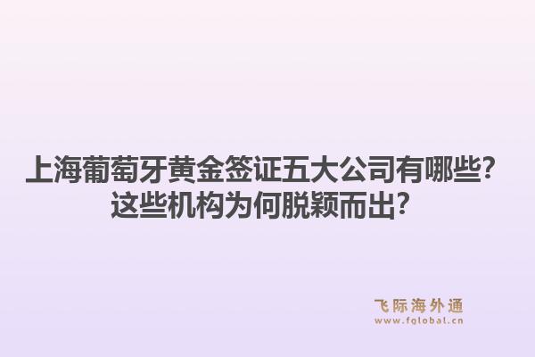 上海葡萄牙黄金签证五大公司有哪些?这些机构为何脱颖而出?1.jpg