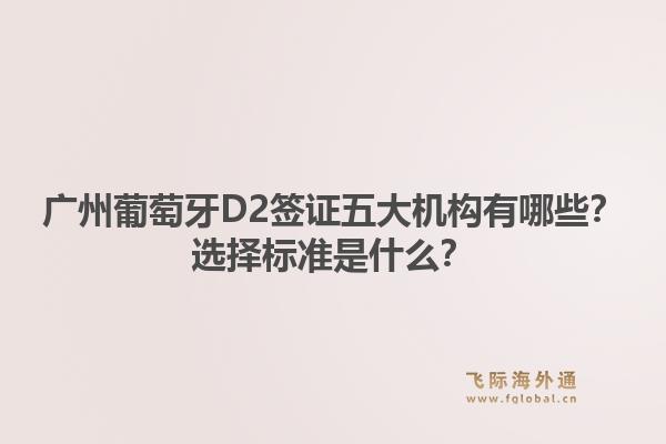 广州葡萄牙D2签证五大机构有哪些?选择标准是什么?1.jpg