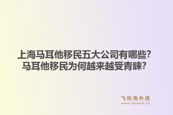 上海马耳他移民五大公司有哪些?马耳他移民为何越来越受青睐?1.jpg