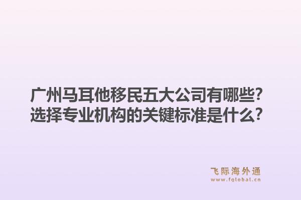 广州马耳他移民五大公司有哪些?选择专业机构的关键标准是什么?1.jpg