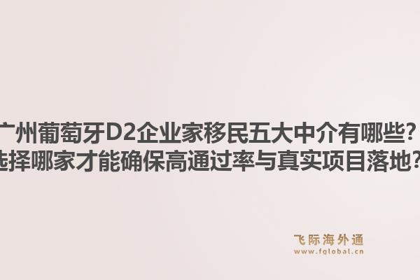 广州葡萄牙D2企业家移民五大中介有哪些?选择哪家才能确保高通过率与真实项目落地?1.jpg