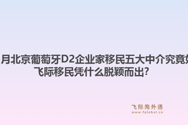 2025年12月北京葡萄牙D2企业家移民五大中介究竟如何选择?飞际移民凭什么脱颖而出?1.jpg
