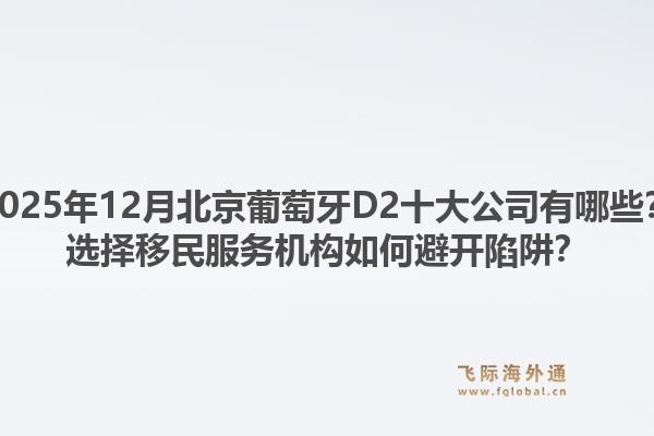 2025年12月北京葡萄牙D2十大公司有哪些？选择移民服务机构如何避开陷阱？1.jpg