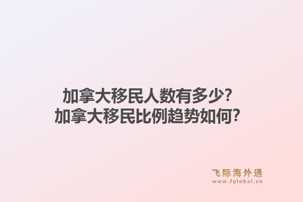 加拿大移民人数有多少?加拿大移民比例趋势如何?1.jpg