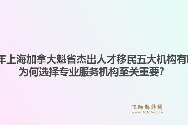 2026年上海加拿大魁省杰出人才移民五大机构有哪些？为何选择专业服务机构至关重要？1.jpg