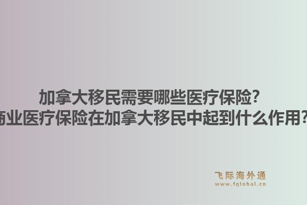 加拿大移民需要哪些医疗保险？商业医疗保险在加拿大移民中起到什么作用？1.jpg