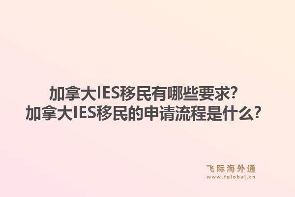 加拿大IES移民有哪些要求?加拿大IES移民的申请流程是什么?1.jpg