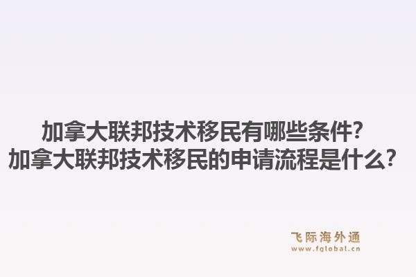 加拿大联邦技术移民有哪些条件？加拿大联邦技术移民的申请流程是什么？1.jpg