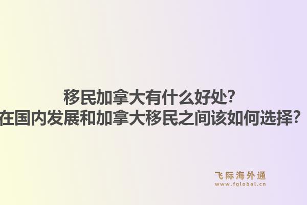 移民加拿大有什么好处?在国内发展和加拿大移民之间该如何选择?1.jpg