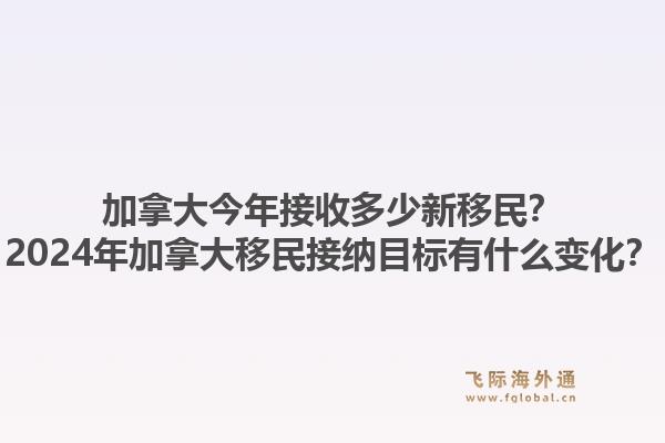 加拿大今年接收多少新移民？2024年加拿大移民接纳目标有什么变化？1.jpg